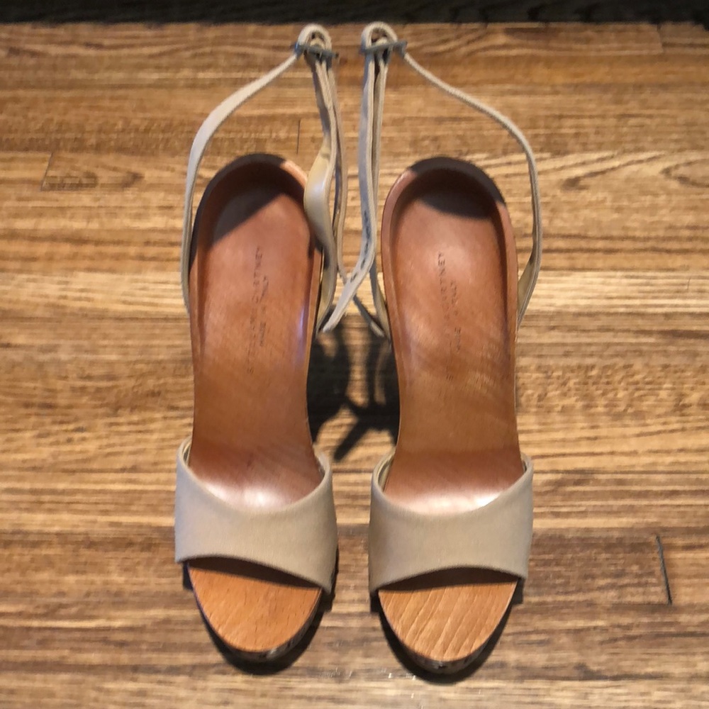 Stella McCartney wood wedge sandal